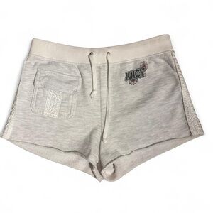 Vintage Juicy Couture Girls Heathered Gray Cut-off Shorts